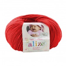 ALIZE BABY WOOL 56 красный